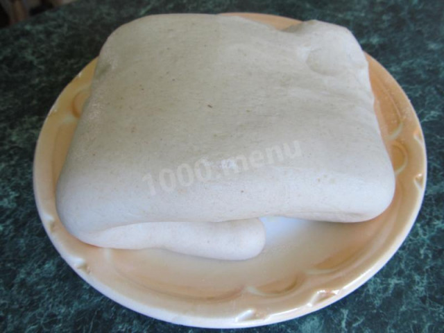 Слоеное тесто на сливочном масле и воде быстрое