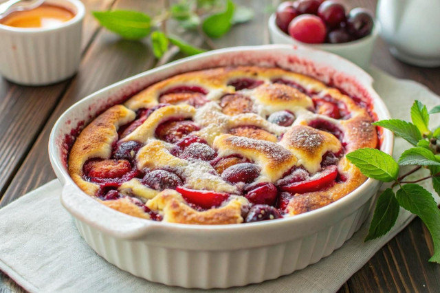 Пирог из сливы без косточек простой Пирог из сливы без косточек простой