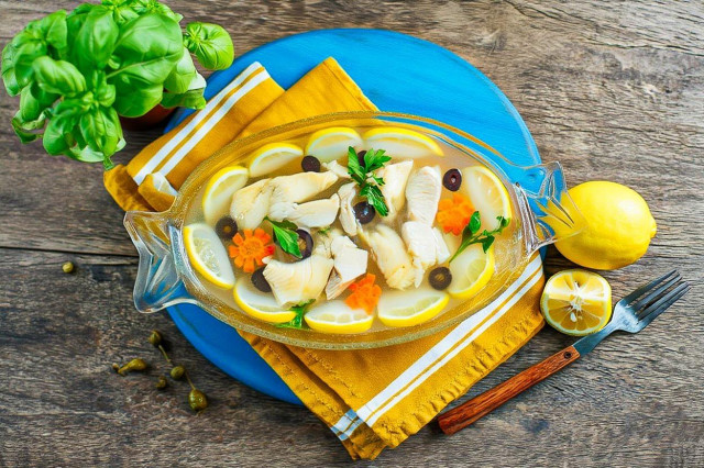 Заливное из рыбы с желатином Заливное из рыбы с желатином