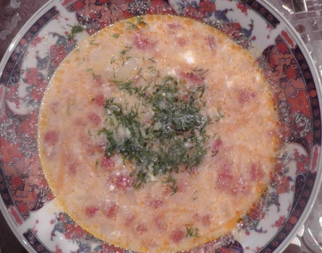 Суп с помидорами и пшеном