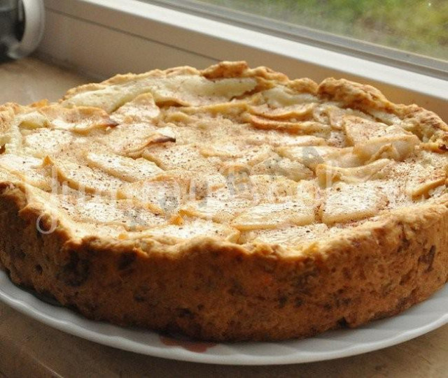 Цветаевский пирог с яблоками и сметаной