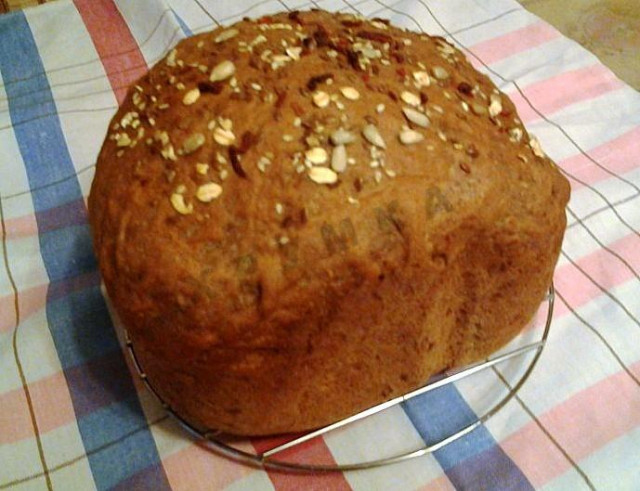 Хлеб Здоровье с льняной мукой в хлебопечке