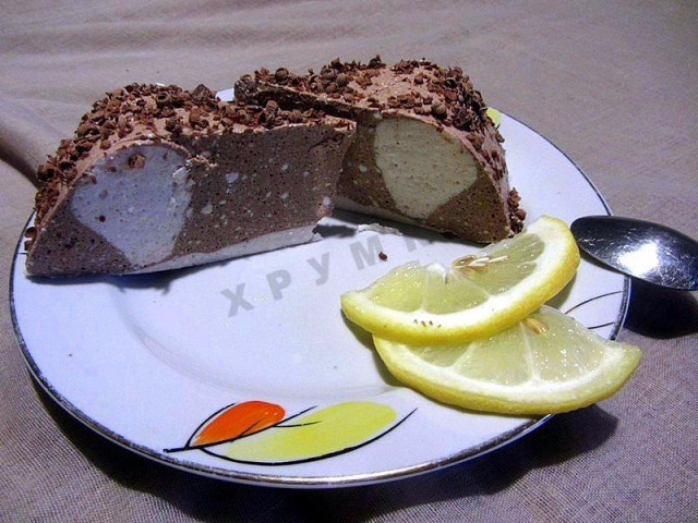 Шоколадно-творожный десерт
