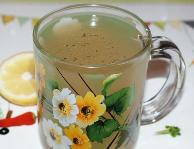 Имбирный чай с имбирем, мятой и лимоном для похудения