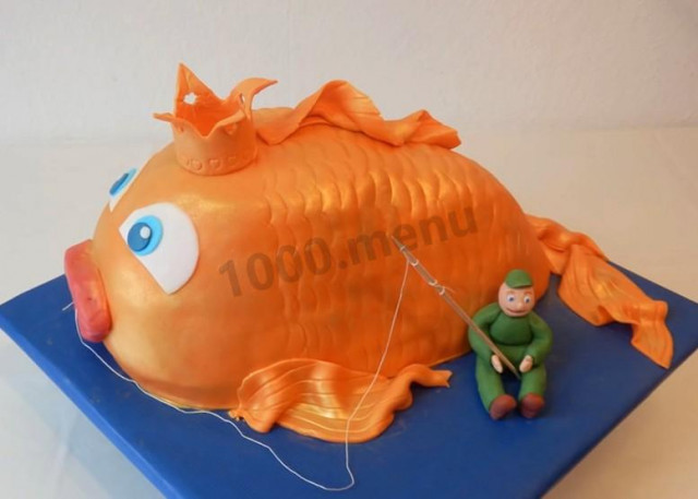 Торт Золотая Рыбка
