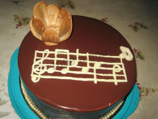 Моцарт торт из песочного теста с шоколадным муссом