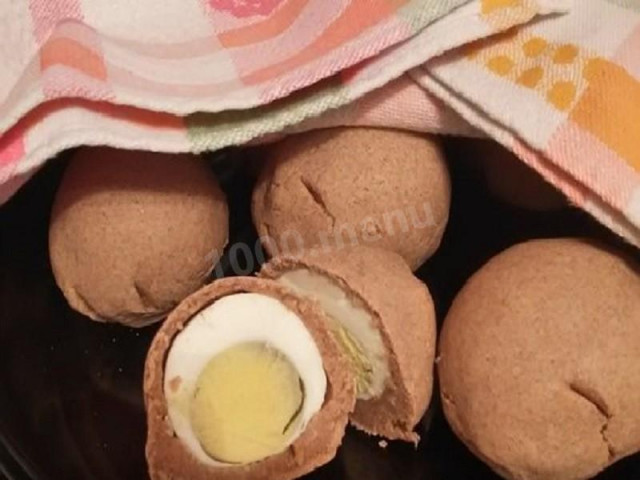 Ржаное печенье пирожки кокурки с яйцом