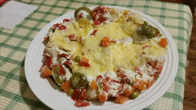 Овощи на пару с сыром
