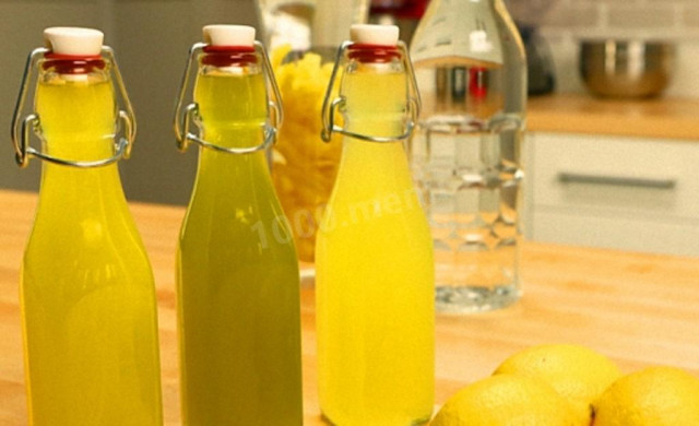 Лимончелло с водой и водкой