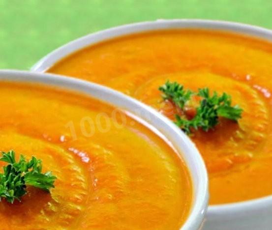 Суп пюре из картофеля и моркови