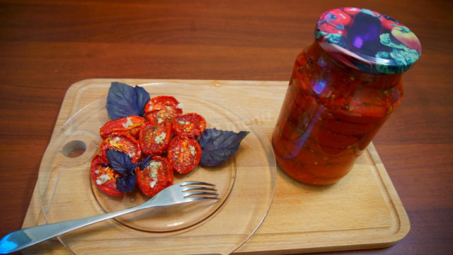 Вяленые томаты Проще не бывает в духовке на зиму