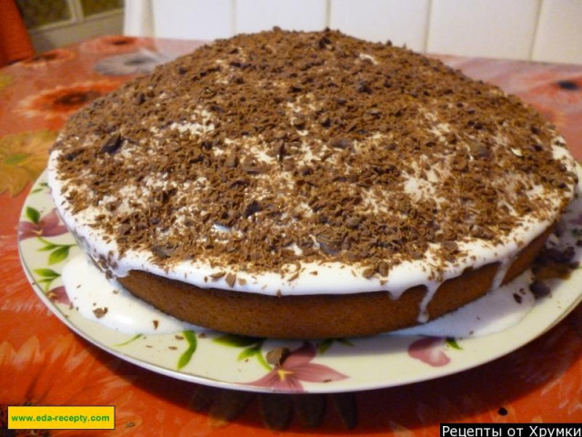 Торт манник шоколадный