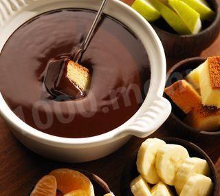 Шоколадное фондю с темным шоколадом
