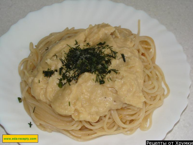 Сырный соус для спагетти