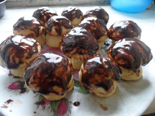 Печенье грибы на сметане в шоколадной глазури