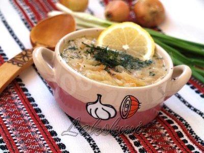 Постный луковый суп