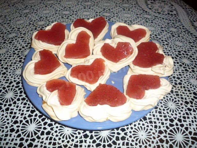 Пирожные валентинки