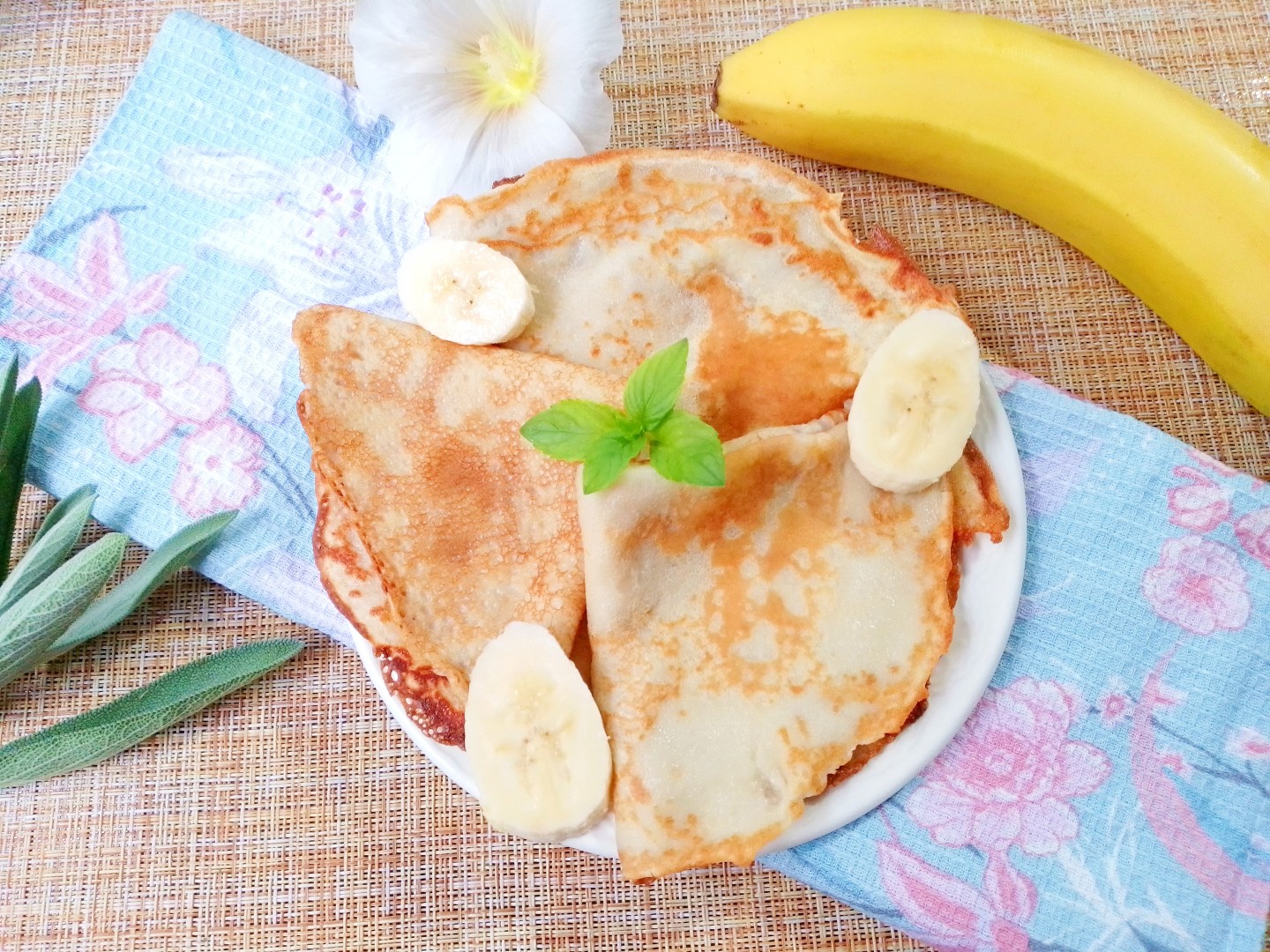 Рецепт блинов с банановым припеком: простой и вкусный способ готовить банановые блины