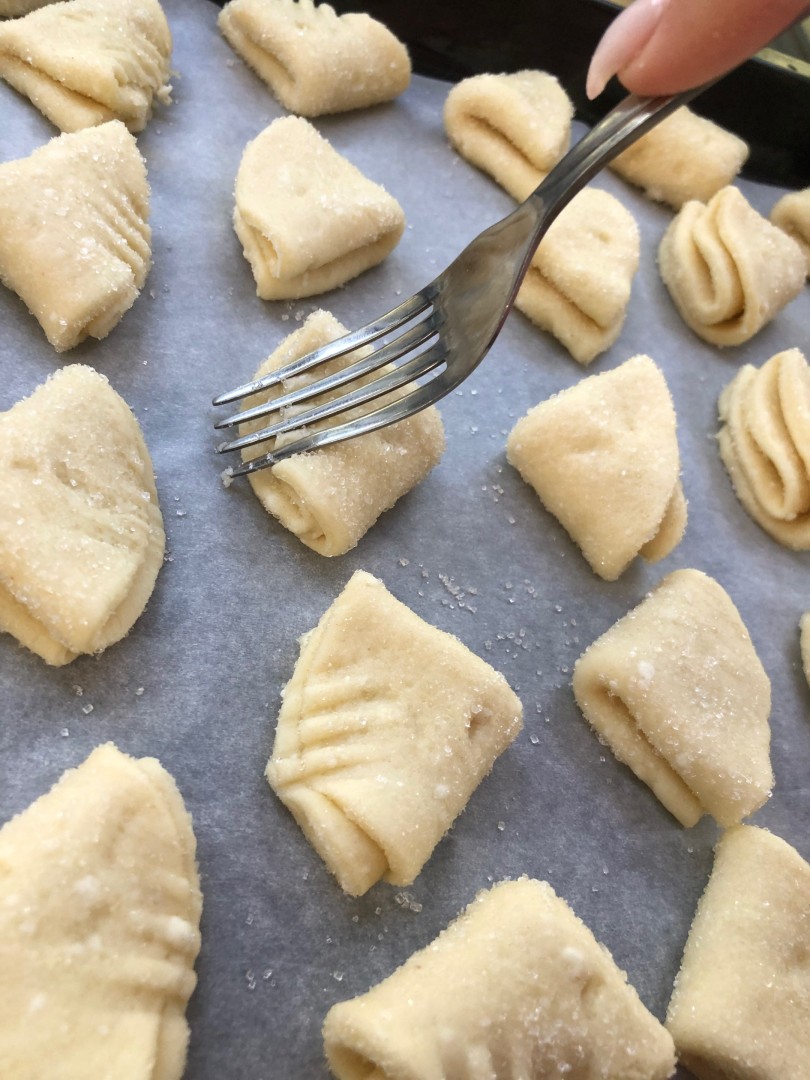 Творожное печенье рецепт треугольники с сахаром с фото