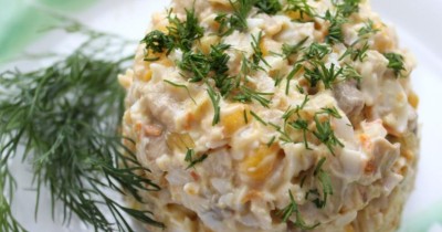  Салат с поджаркой из шампиньонов моркови и лука - пошаговый рецепт приготовления с фото  