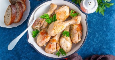 Куриные голени на сковороде
