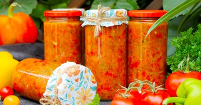 Лютеница по-болгарски на зиму