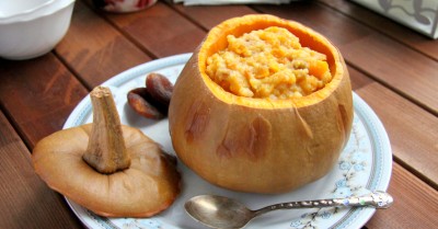 Пшенная каша в тыкве