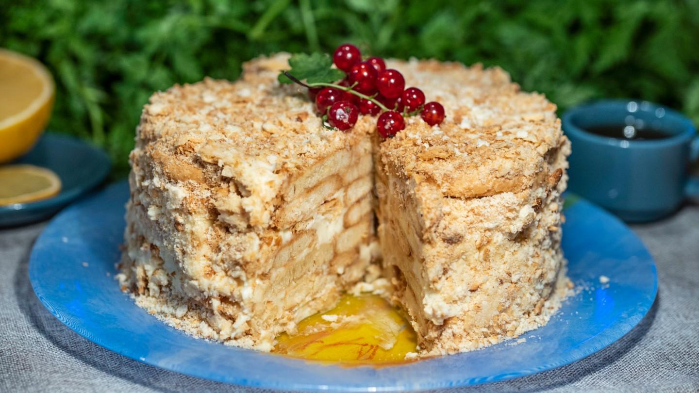 Тортик из печенья без выпечки рецепты с пошаговым фото