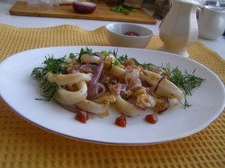Как сделать кальмары в панировке