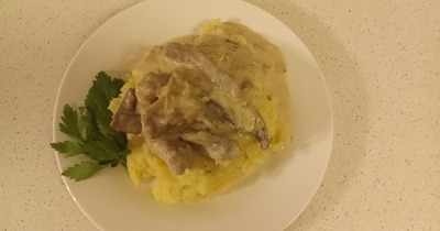 Говядина с грибами а-ля Бефстроганов