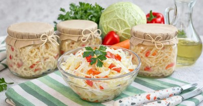 Салат осенний на зиму с капустой