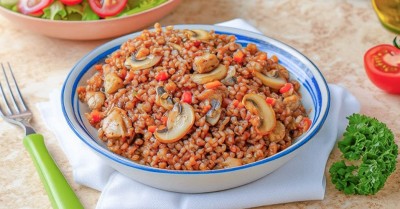 Гречка по купечески с грибами
