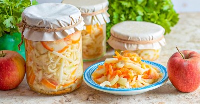 Капуста с яблоками на зиму