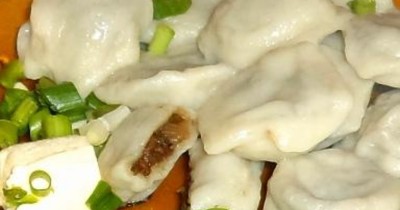 Вареники на сушеных грибах