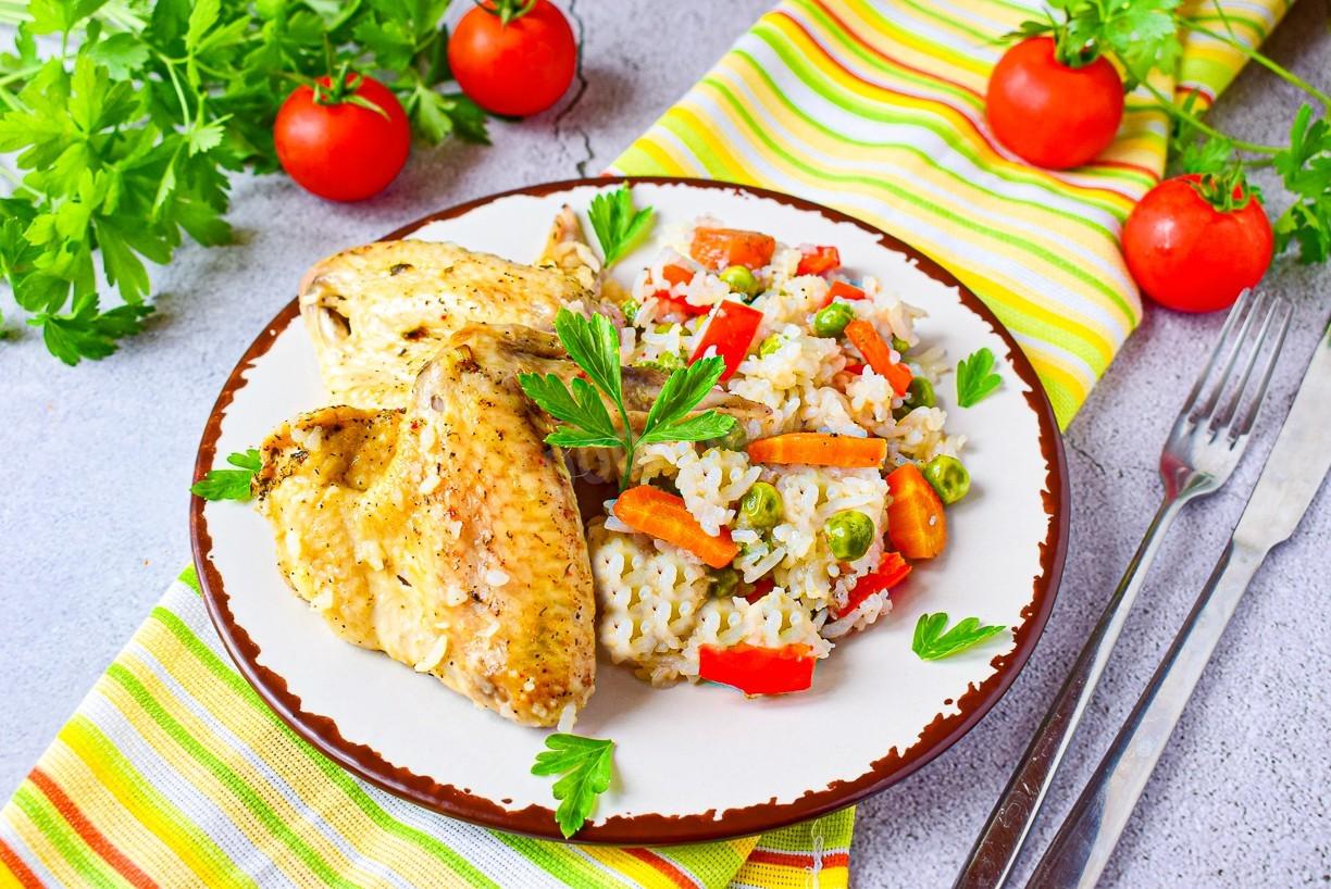 Курица с рисом и овощами «Легкая походка» – легкий и вкусный рецепт