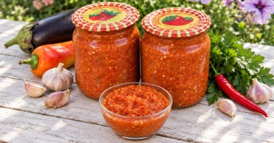 Аджика с баклажанами на зиму