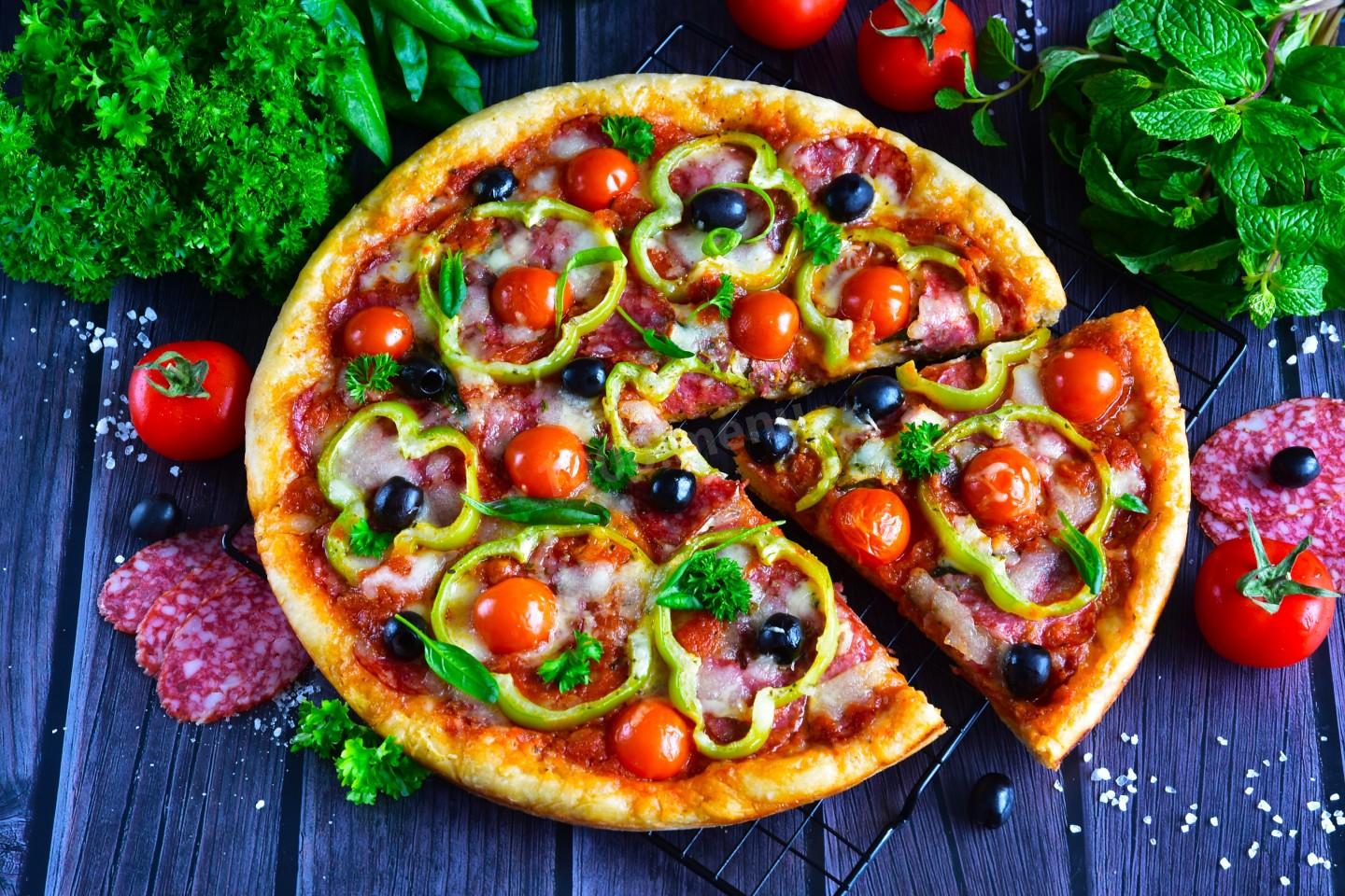 пицца со всеми зелеными начинками фото 14