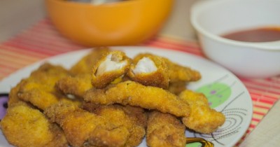 Наггетсы из филе курицы во фритюре