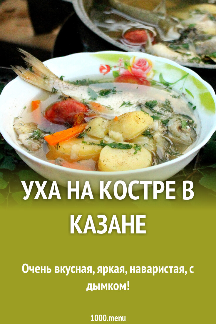 Уха на костре в казане рецепт с фото пошагово - 1000.menu