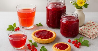 Варенье без сахара из красной смородины ПП
