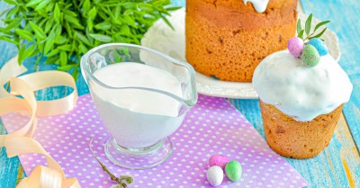 Сахарная глазурь с желатином для кулича не липнет