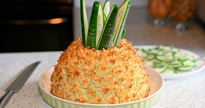 Мясной торт Ананас