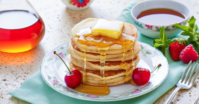 Панкейки на молоке пышные