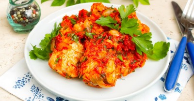 Рыба под маринадом из моркови и лука