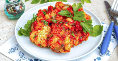 Рыба под маринадом из моркови и лука