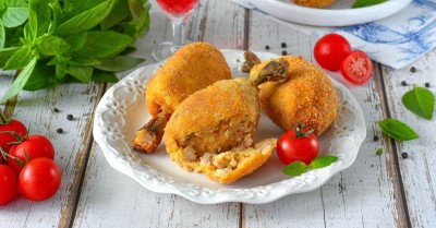 Куриные ножки в картошке - хрустящие крокеты на косточке