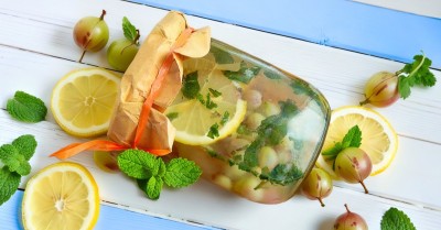Компот из крыжовника мохито на зиму