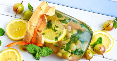 Компот из крыжовника мохито на зиму