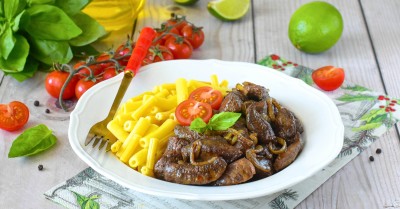 Печень говяжья в аэрогриле