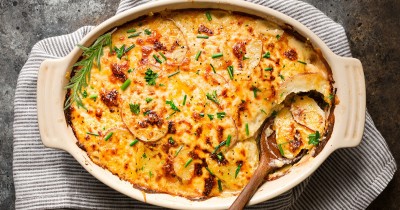 Запеканка из картофеля сыра грибов в духовке